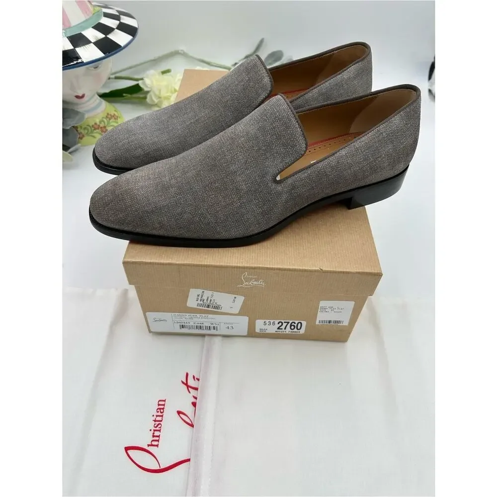 Men's Christian Louboutin, Danny flex loafers size 43 made in Italy